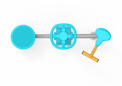 2 Li Bel Cevirme Aleti KLF-01 | Dış Mekan Spor Aletleri | Erse Kent Mobilyaları